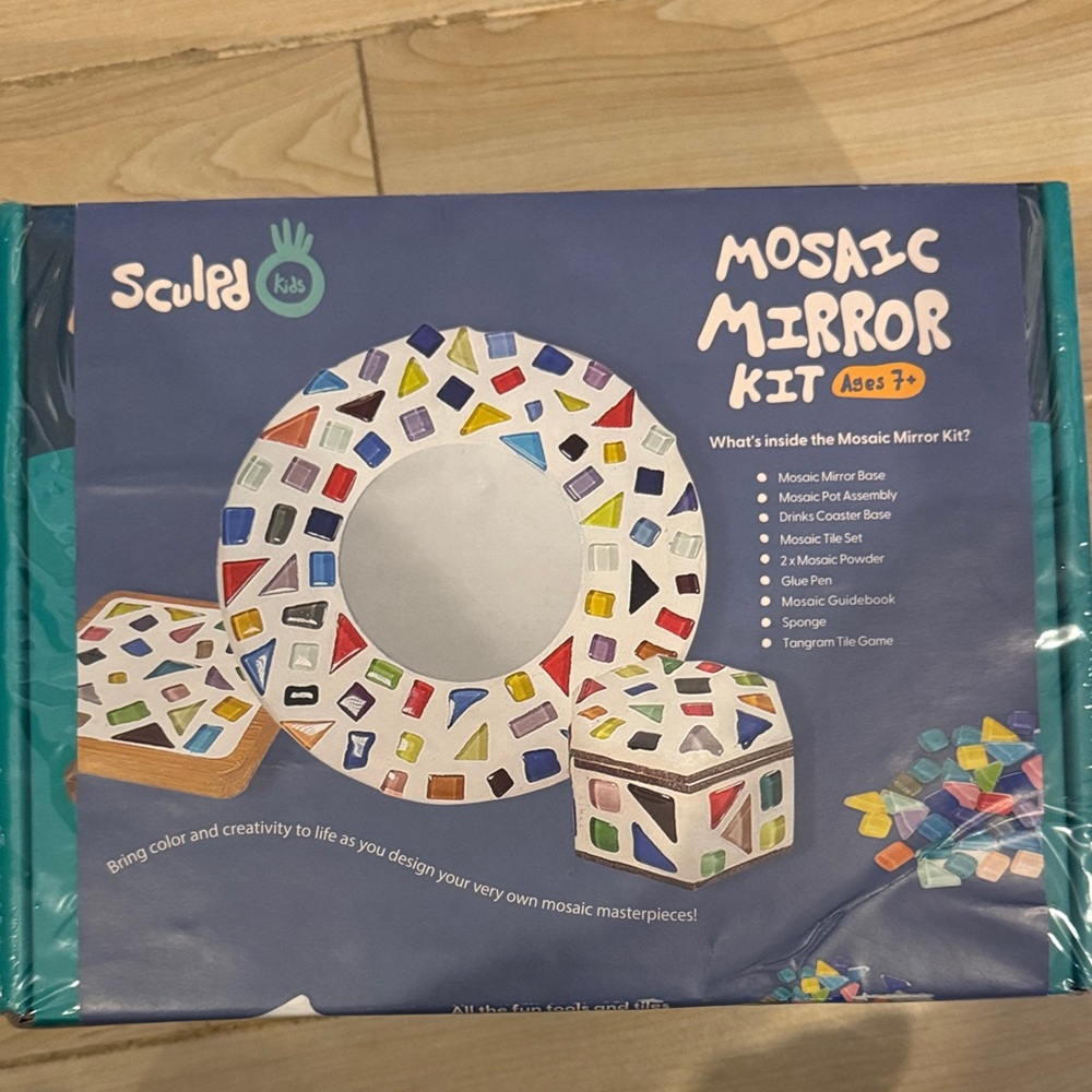 Sculpd Kids Mosaic Kit, Painting Craft Set for Kids Age 7+
